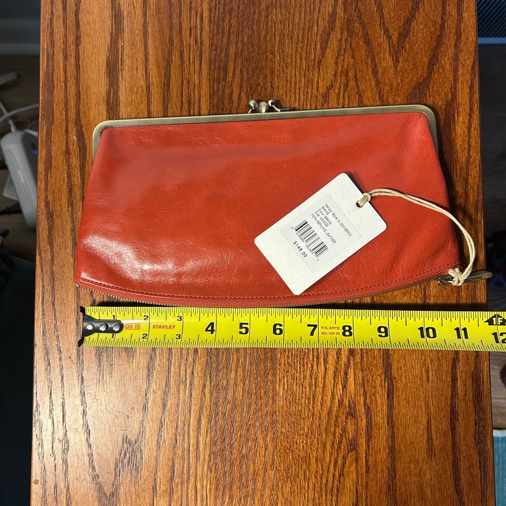 NWT Hobo Red Leather Clutch